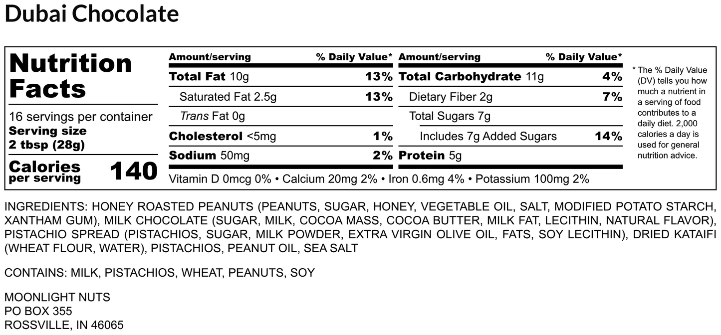 Dubai Chocolate - Flavored Peanut Butter Dessert