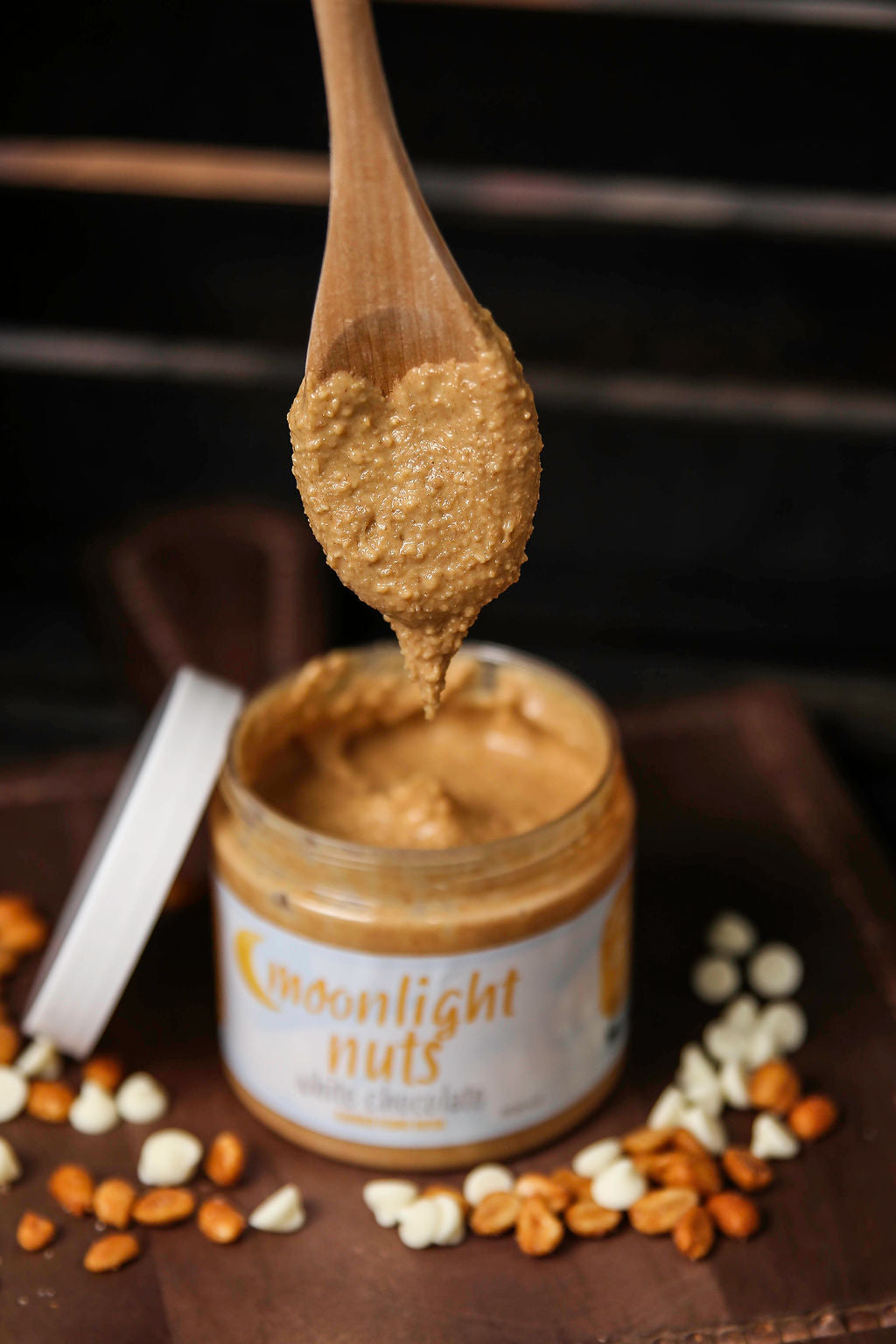 Smooth/crunchy white chocolate peanut butter