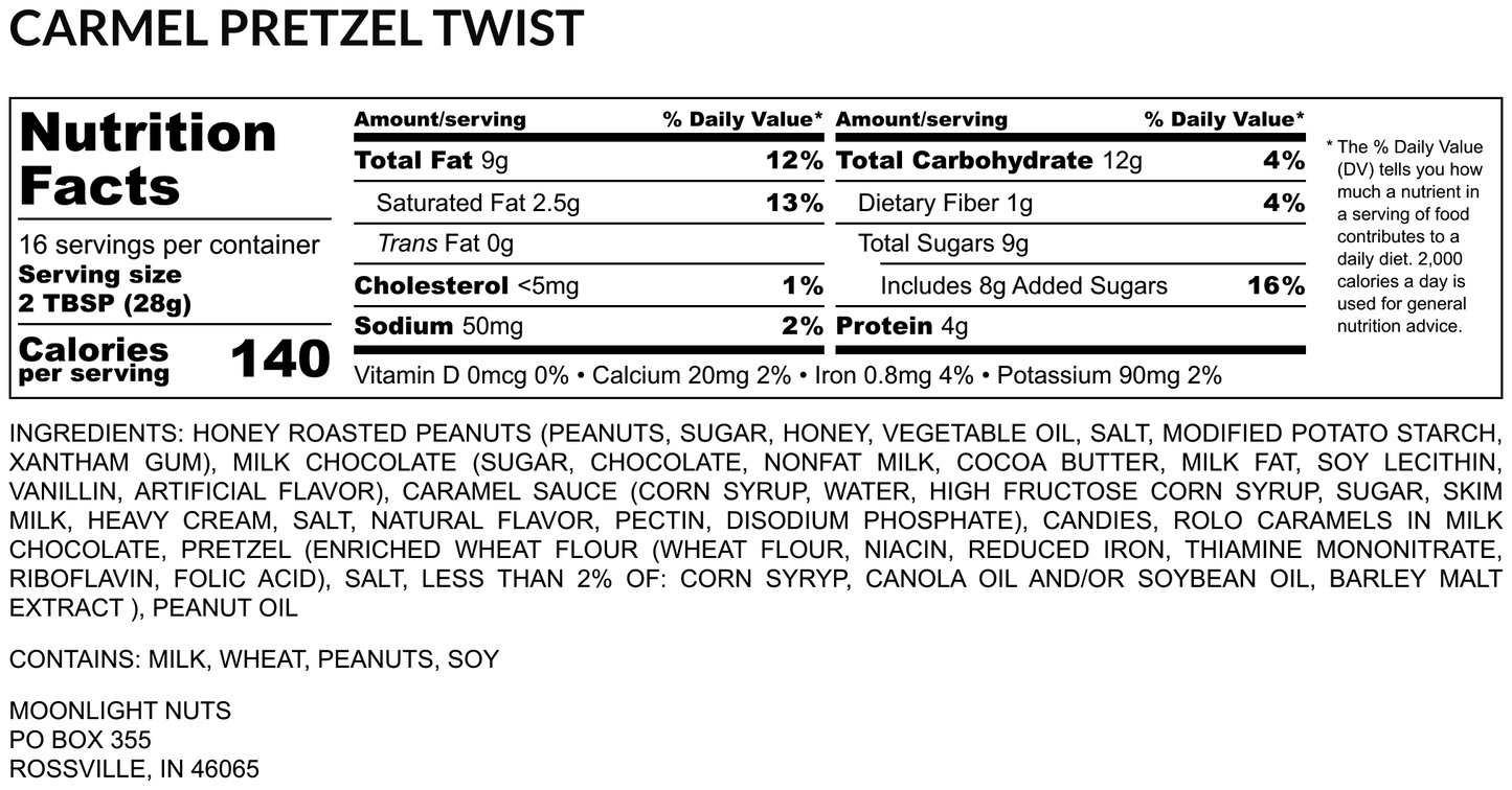 Caramel Pretzel Twist - Flavored Peanut Butter