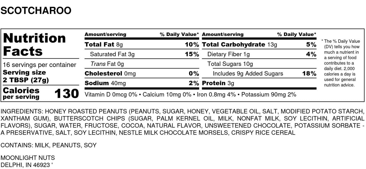 Scotcharoo - Butterscotch & Chocolate Peanut Butter