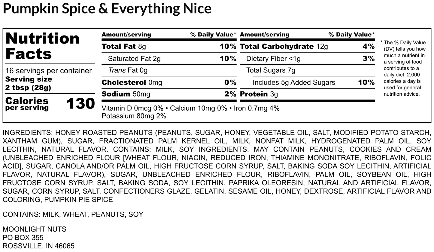 Pumpkin Spice & Everything Nice- Flavored Peanut Butter