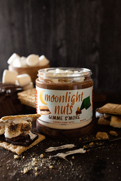 Front view of moonlight nuts gimme s’more peanut butter