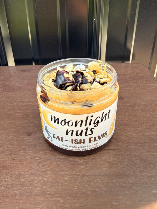 Fat-ish Elvis- Honey Roasted Peanut Butter with Chocolate, Bananas, & Marshmallows