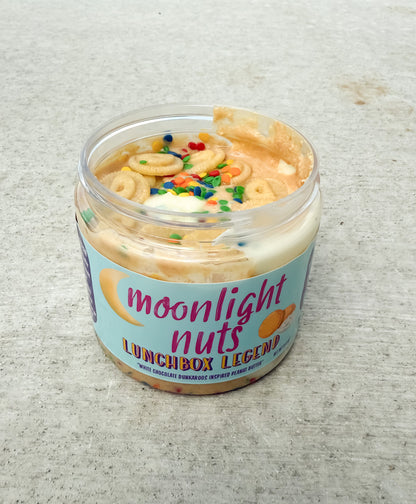 Vanilla frosting sprinkles peanut butter