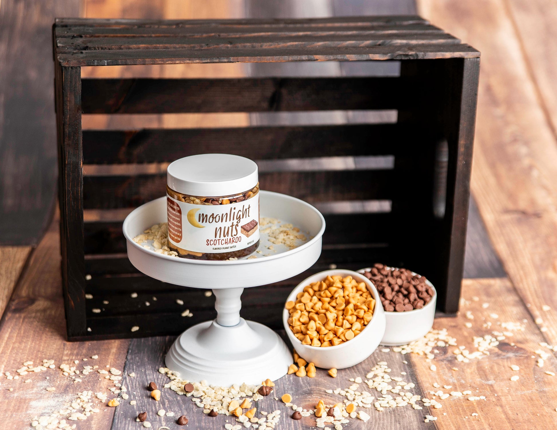 Butterscotch peanut butter with rice krispies