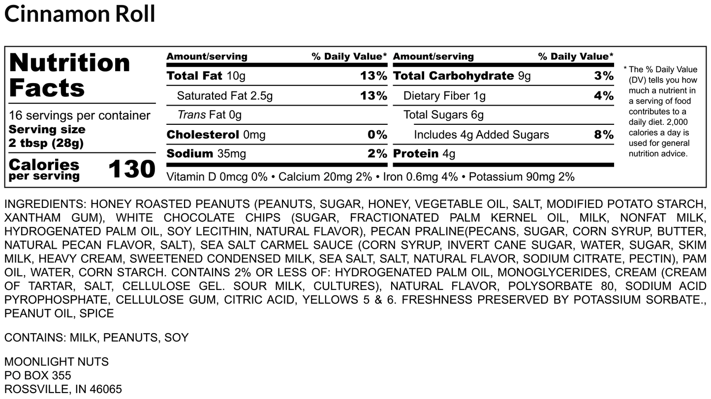 Sticky Cinnabun Roll - Flavored Peanut Butter