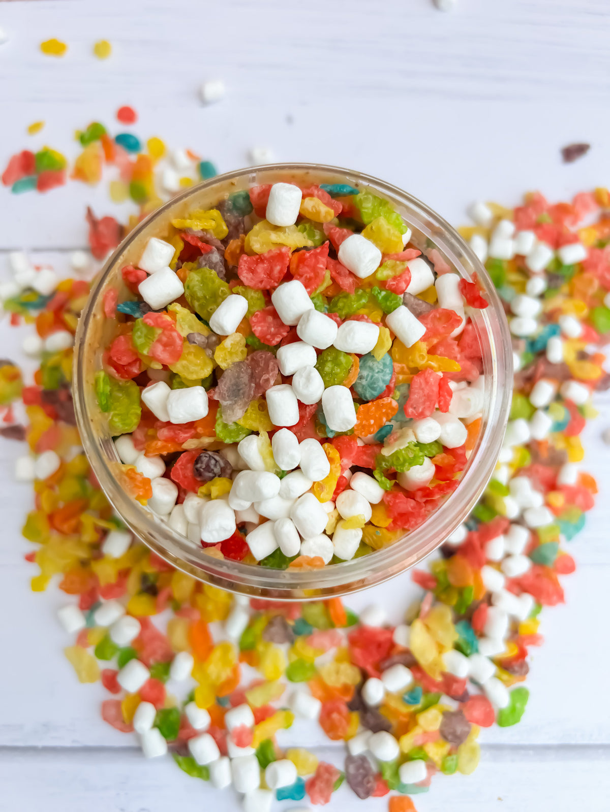 Moonlight Pebbles Prehistoric Pebbles – White Chocolate Peanut Butter with Fruity Pebbles ...