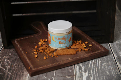 Limited edition Biscoff cookie butter peanut butter from Moonlight Nuts