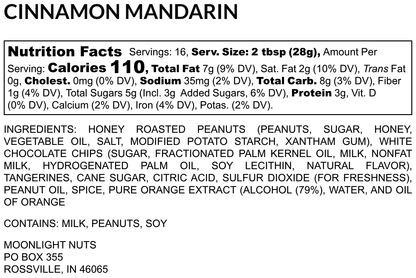 Cinnamon Mandarin - Flavored Peanut Butter