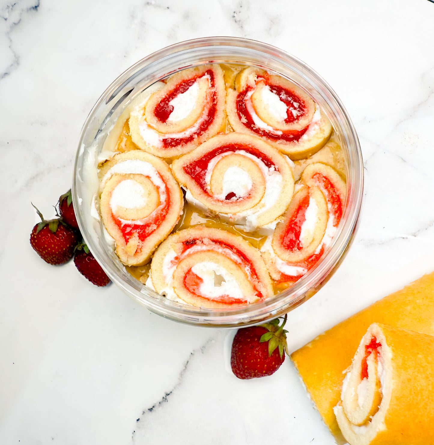 Strawberry Shortcake – White Chocolate Peanut Butter with Cream Cheese Frosting, Strawberry Syrup & Little Debbie Pieces