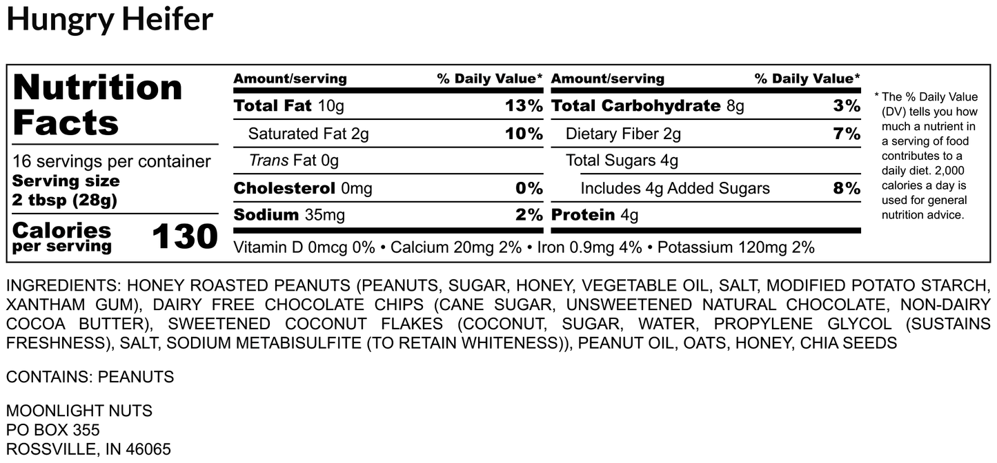 The Hungry Heifer- Flavored Peanut Butter