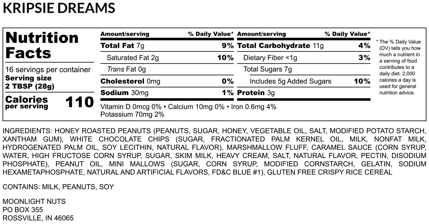 Krispie Dreams - Flavored Peanut Butter