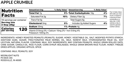 Apple Crumble- Flavored Peanut Butter